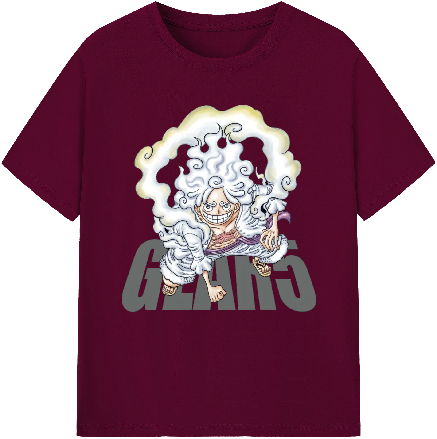 ワンピース モンキー・D・ルフィ ONE PIECE Monkey D. Luffy レディースカジュアルプリントTシャツ（綿100％）